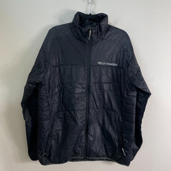 Helly Hansen Mens XL Mountain Jacket Black Outdoors Performance Zip Up - Picture 1 of 9